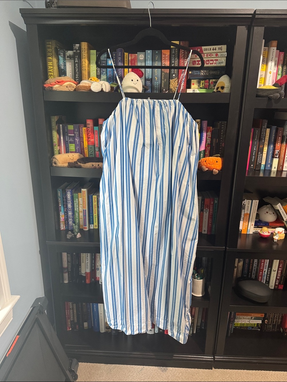 Ganni Striped Organic Cotton-Poplin Maxi Dress
